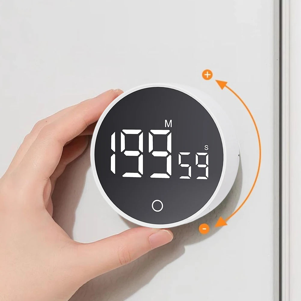 Magnetic Countdown Alarm Clock Kitchen Timer Manual Digital Timer Stand Desk Clock Cooking Timer Shower Study Stopwatch