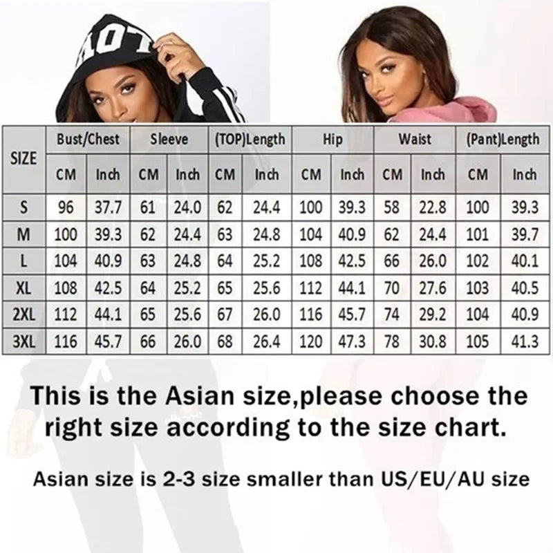 2024 Spring Autumn Women Sweatshirt Set Solid Color Casual Zipper Hoodies Daily Gym Jogging 2 Pieces Set New Woman Pant Sets