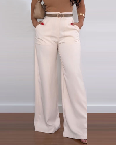 Summer Elegant Women's Fashion New High Waist Printed Wide Leg Casual Pants Loose and Comfortable Casual Pants