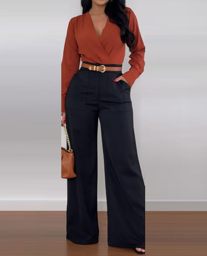 Summer Elegant Women's Fashion New High Waist Printed Wide Leg Casual Pants Loose and Comfortable Casual Pants