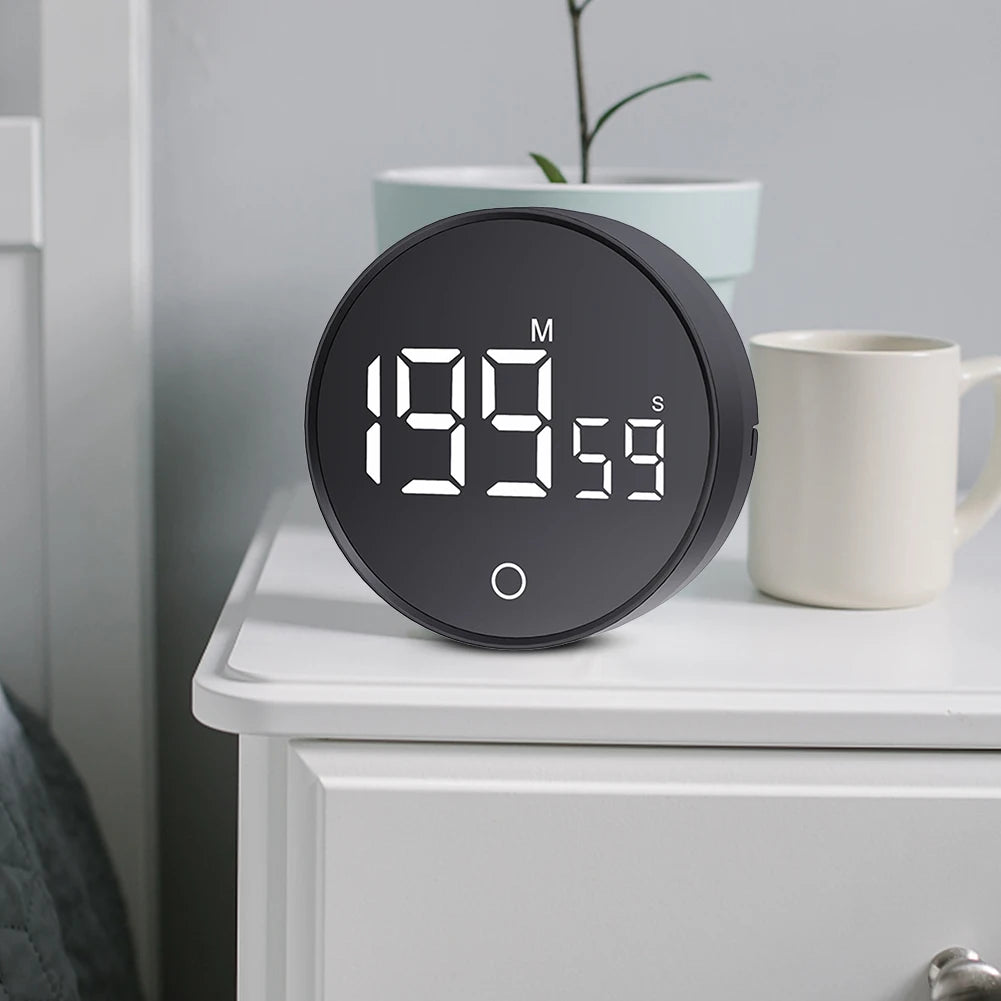 Magnetic Countdown Alarm Clock Kitchen Timer Manual Digital Timer Stand Desk Clock Cooking Timer Shower Study Stopwatch
