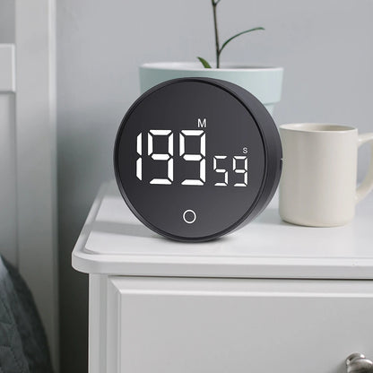 Magnetic Countdown Alarm Clock Kitchen Timer Manual Digital Timer Stand Desk Clock Cooking Timer Shower Study Stopwatch