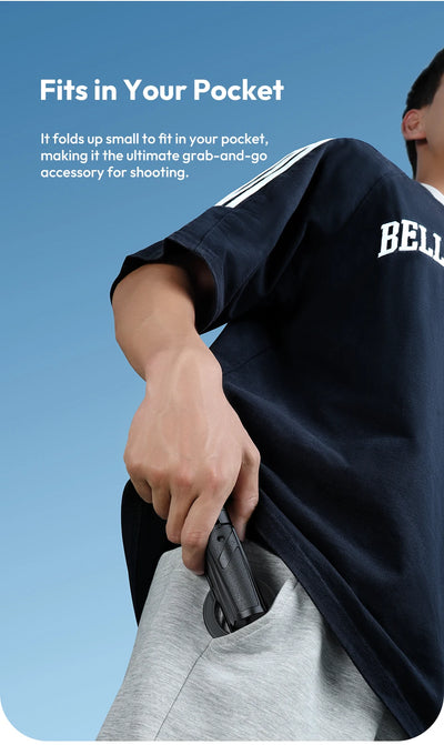 Ulanzi JJ03 Magnetic Phone Tripod Wireless Phone Grip Selfie Stick Desktop Tripod for iPhone 16 15 14 13 Pro Pro Max