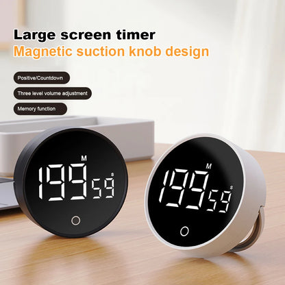 Magnetic Countdown Alarm Clock Kitchen Timer Manual Digital Timer Stand Desk Clock Cooking Timer Shower Study Stopwatch