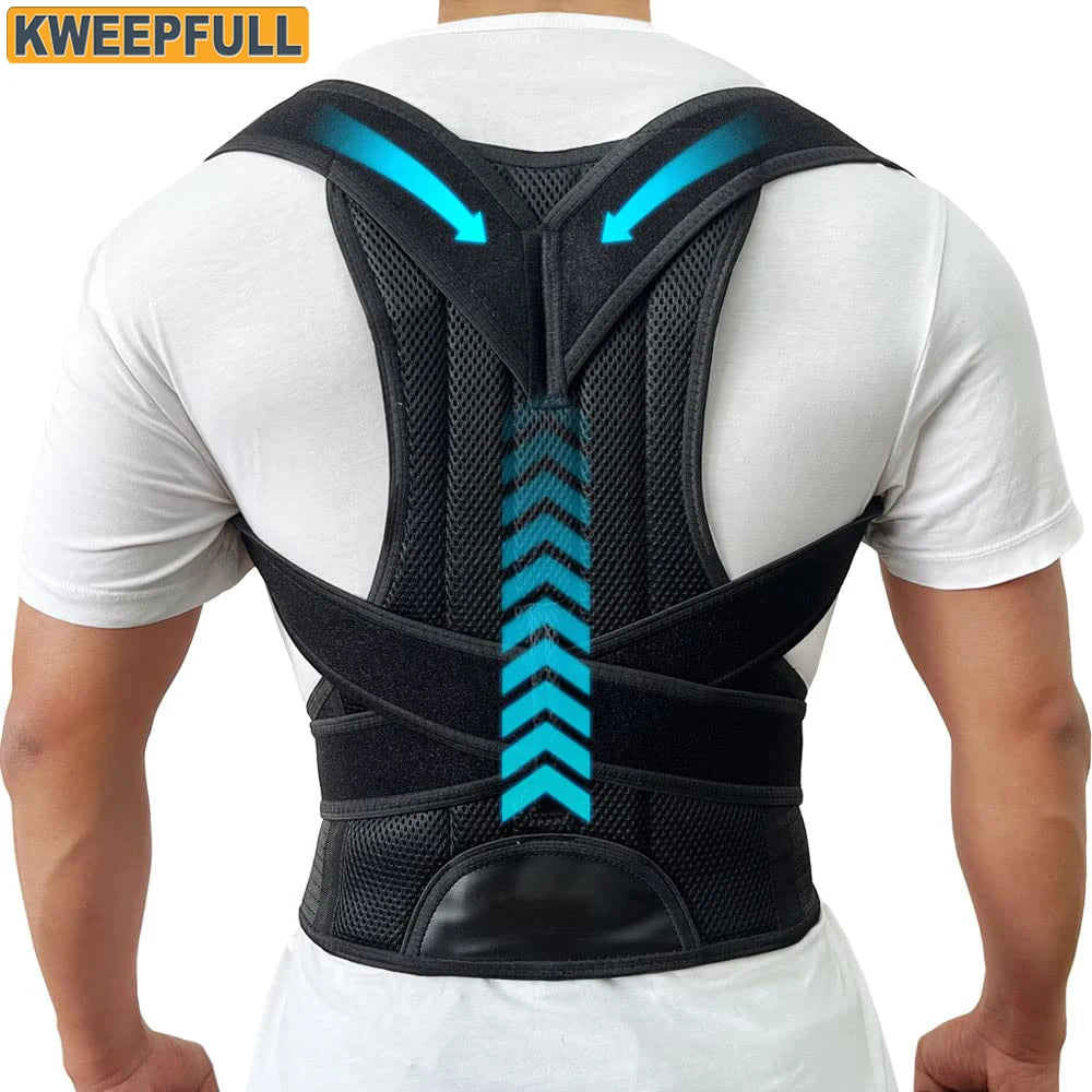 Back Brace Posture Corrector – Adjustable Support for Men & Women