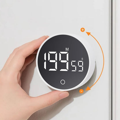 Magnetic Countdown Alarm Clock Kitchen Timer Manual Digital Timer Stand Desk Clock Cooking Timer Shower Study Stopwatch