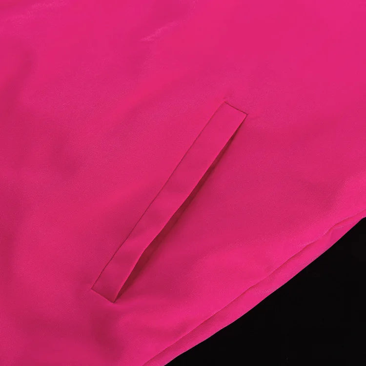 Spring Autumn Street Jumper Two Piece Set Women Long Sleeve Zipper Jacket+Patchwork Hip-Hop Sports Pant Suit Loose Women Outfit