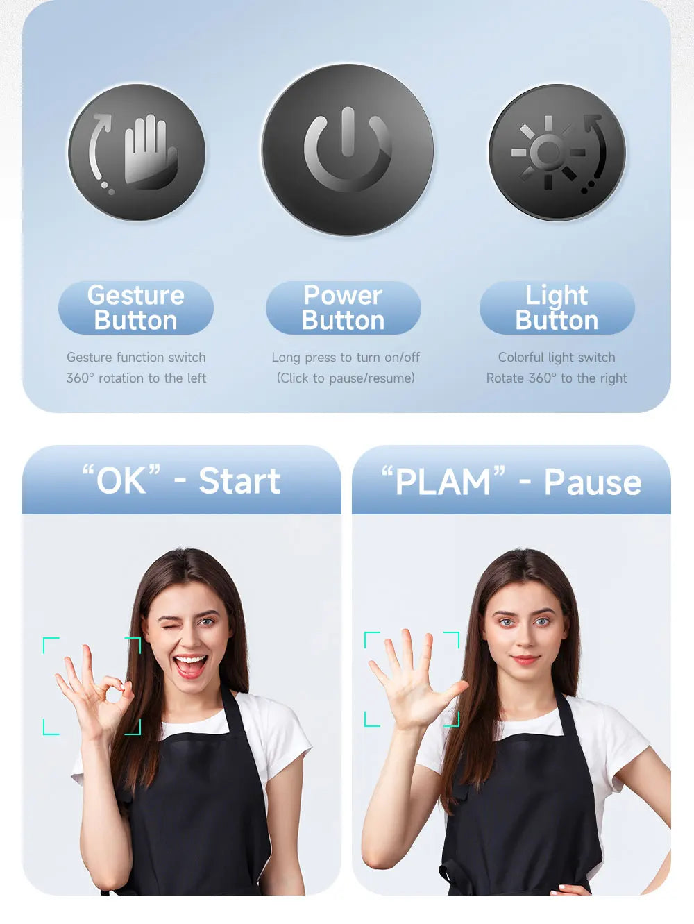 Selfieshow P03 Stabilizer 360°Auto Face Tracking AI