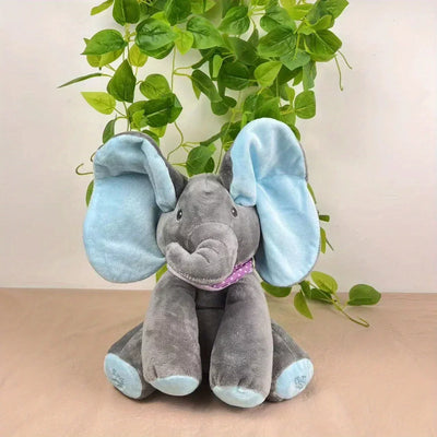 2025 New Hide-and-seek Elephant Plush Toy Baby Hide-and-seek Game Toy Singing Interactive Musical Toys Gifts