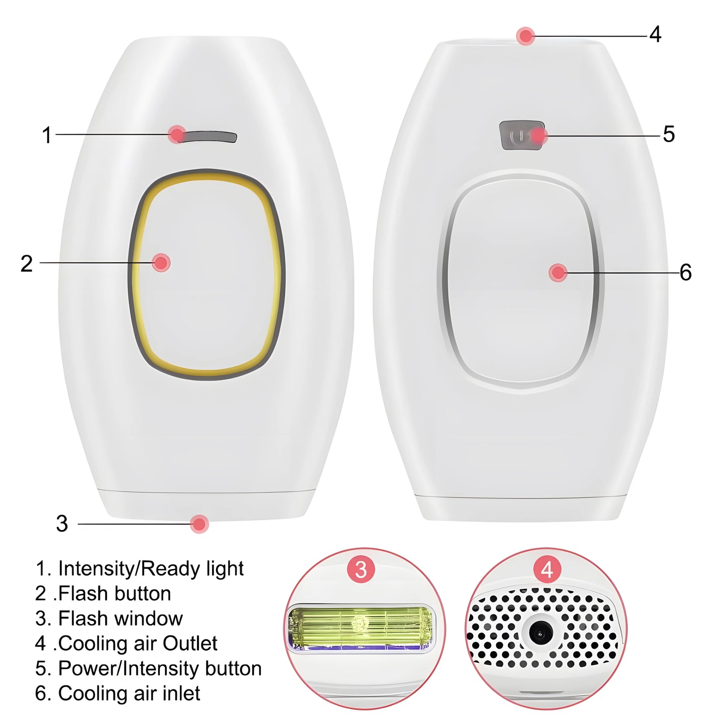 Permanently Home Use Mini Handheld 999999 Flashes IPL Laser Hair Removal Device Painless Personal Care for Men and Women 881