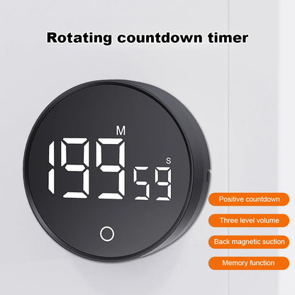 Magnetic Countdown Alarm Clock Kitchen Timer Manual Digital Timer Stand Desk Clock Cooking Timer Shower Study Stopwatch