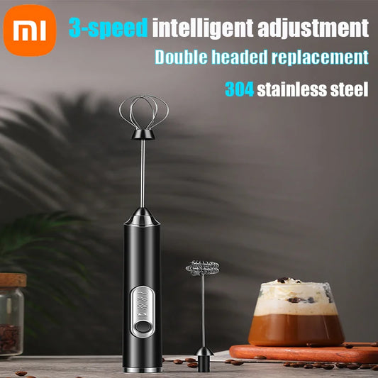 XIAOMI Electric Milk Frother Mini Handheld Wireless Powerful USB Rechargeable Convenience Coffee Milk Whipping Kitchen Whisks