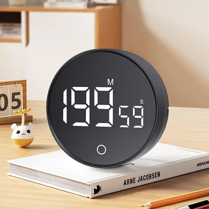 Magnetic Countdown Alarm Clock Kitchen Timer Manual Digital Timer Stand Desk Clock Cooking Timer Shower Study Stopwatch