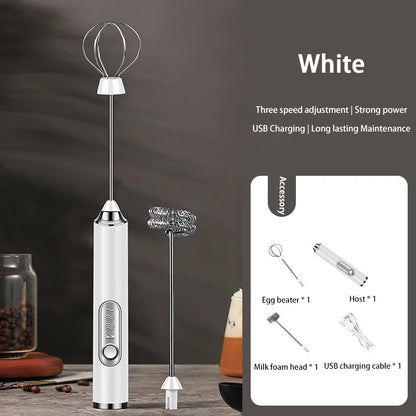 XIAOMI Electric Milk Frother Mini Handheld Wireless Powerful USB Rechargeable Convenience Coffee Milk Whipping Kitchen Whisks