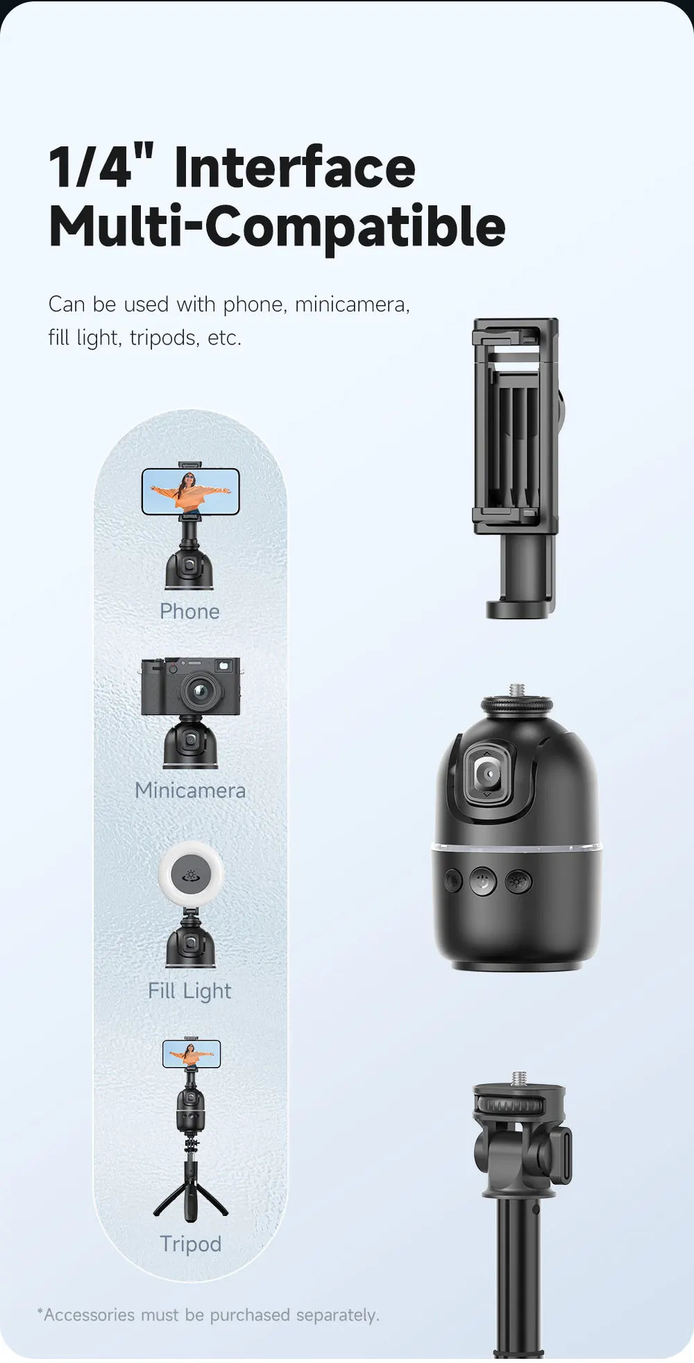 Selfieshow P03 Stabilizer 360°Auto Face Tracking AI