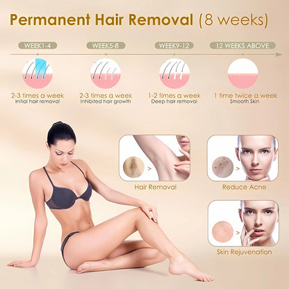Permanently Home Use Mini Handheld 999999 Flashes IPL Laser Hair Removal Device Painless Personal Care for Men and Women 881