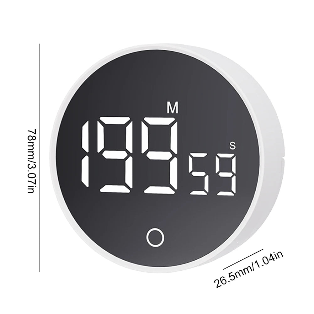 Magnetic Countdown Alarm Clock Kitchen Timer Manual Digital Timer Stand Desk Clock Cooking Timer Shower Study Stopwatch