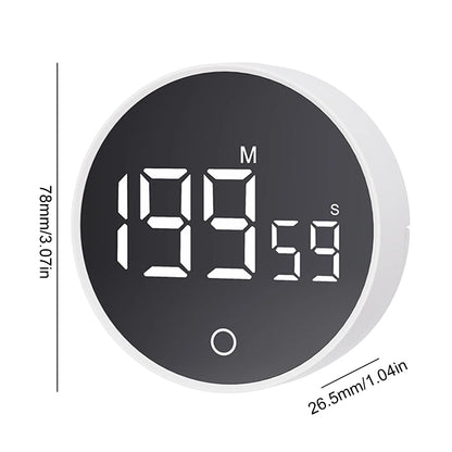 Magnetic Countdown Alarm Clock Kitchen Timer Manual Digital Timer Stand Desk Clock Cooking Timer Shower Study Stopwatch