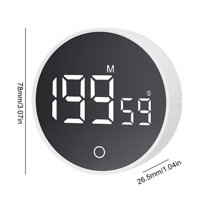 Magnetic Countdown Alarm Clock Kitchen Timer Manual Digital Timer Stand Desk Clock Cooking Timer Shower Study Stopwatch