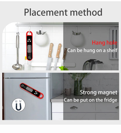 Instant Read Meat Thermometer Stainless Steel Kitchen Cooking Bbq Digital Meat Thermometer With Probe