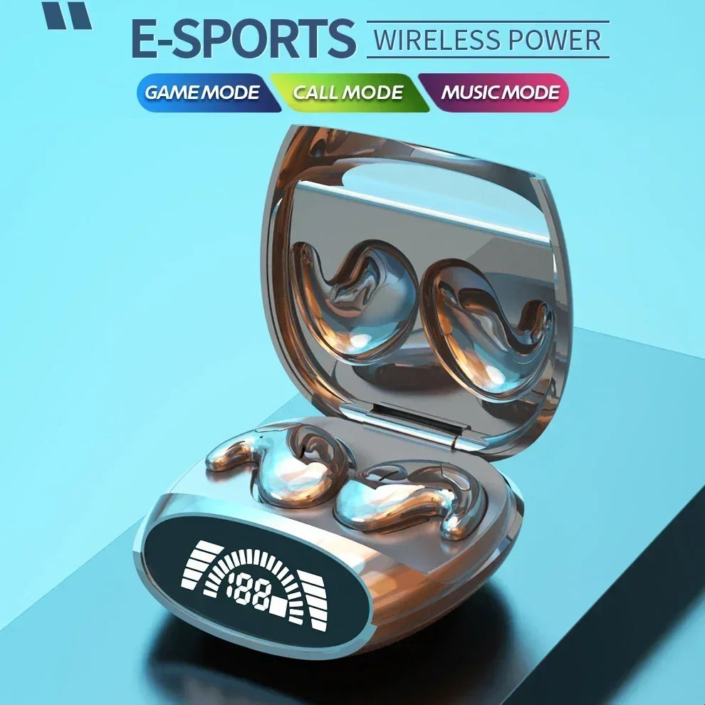 Invisible Sleep Wireless Earphone TWS Bluetooth 5.3 Headphones Hidden Earbuds IPX5 Waterproof Noise Reduction Sports Headset