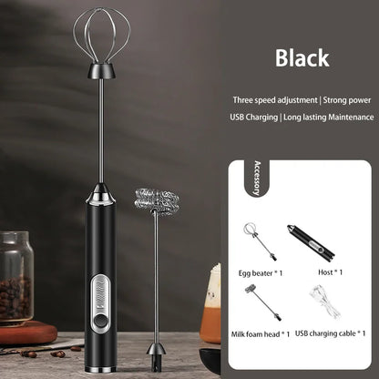 XIAOMI Electric Milk Frother Mini Handheld Wireless Powerful USB Rechargeable Convenience Coffee Milk Whipping Kitchen Whisks