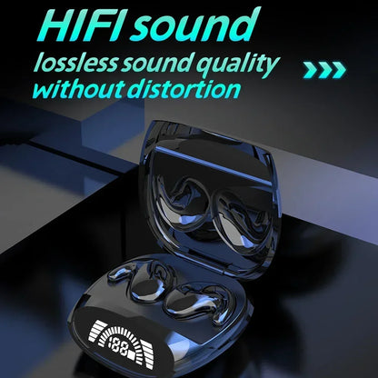 Invisible Sleep Wireless Earphone TWS Bluetooth 5.3 Headphones Hidden Earbuds IPX5 Waterproof Noise Reduction Sports Headset