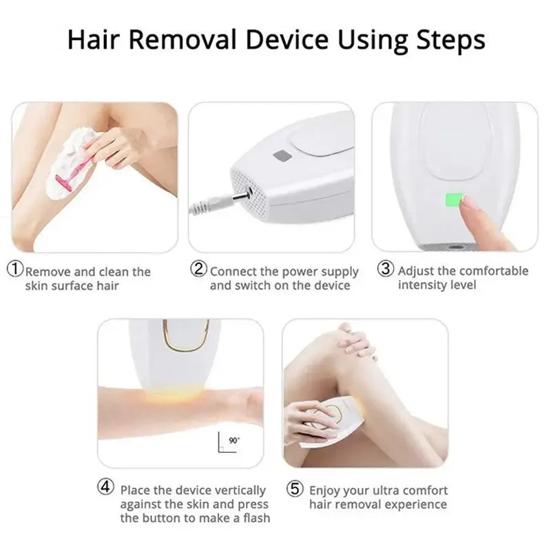 Permanently Home Use Mini Handheld 999999 Flashes IPL Laser Hair Removal Device Painless Personal Care for Men and Women 881