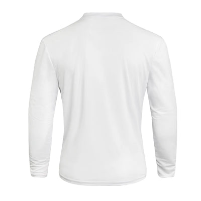 2025 Men's Summer Long Sleeve Henry Polo Casual Breathable Comfortable Polo Shirt Solid High Quality Male T-Shirt Dropshipping