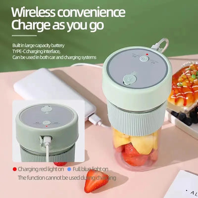 New Electric Fresh Juicer Powerful Crushed Ice Wireless Mini Portable Blender Bottle Juice Extractors Smoothie Mixer Cup