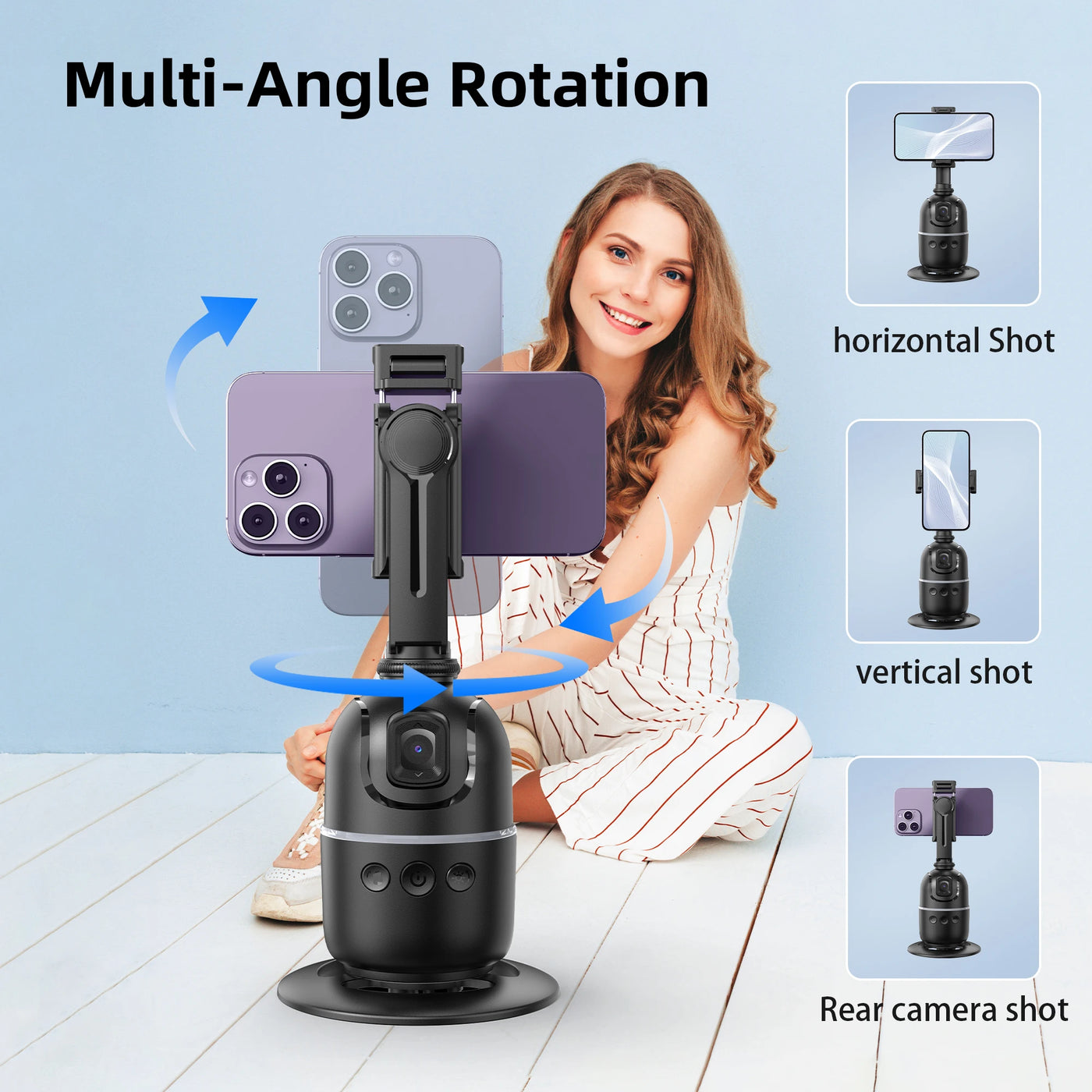 Selfieshow P03 Stabilizer 360°Auto Face Tracking AI