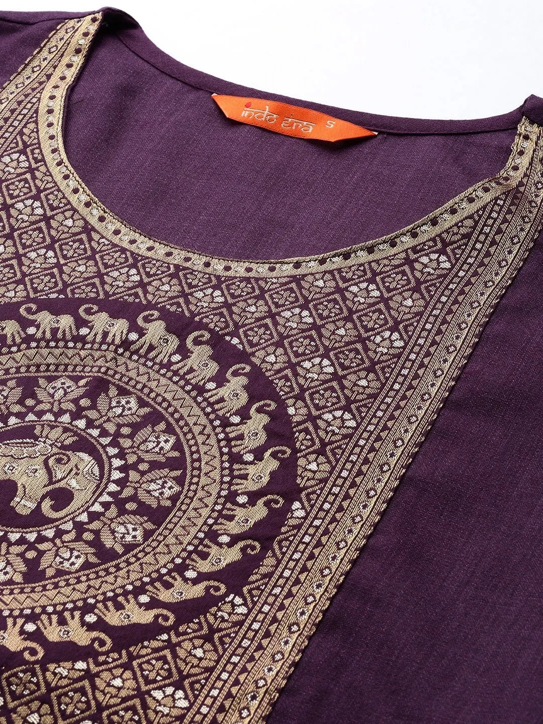 Traditional Indian Clothing 3-piece Jacquard Set And A Medium Length Cotton Blend Set In Purple Indian Saree Indian Sari