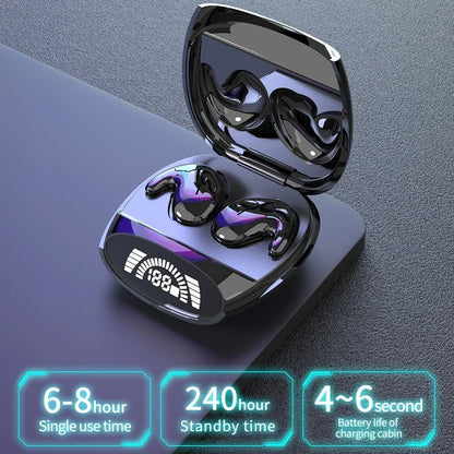 Invisible Sleep Wireless Earphone TWS Bluetooth 5.3 Headphones Hidden Earbuds IPX5 Waterproof Noise Reduction Sports Headset
