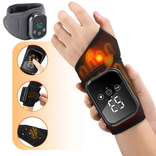 Electric Heating Wrist Massager Brace for Carpal Tunnel Relief