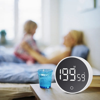 Magnetic Countdown Alarm Clock Kitchen Timer Manual Digital Timer Stand Desk Clock Cooking Timer Shower Study Stopwatch